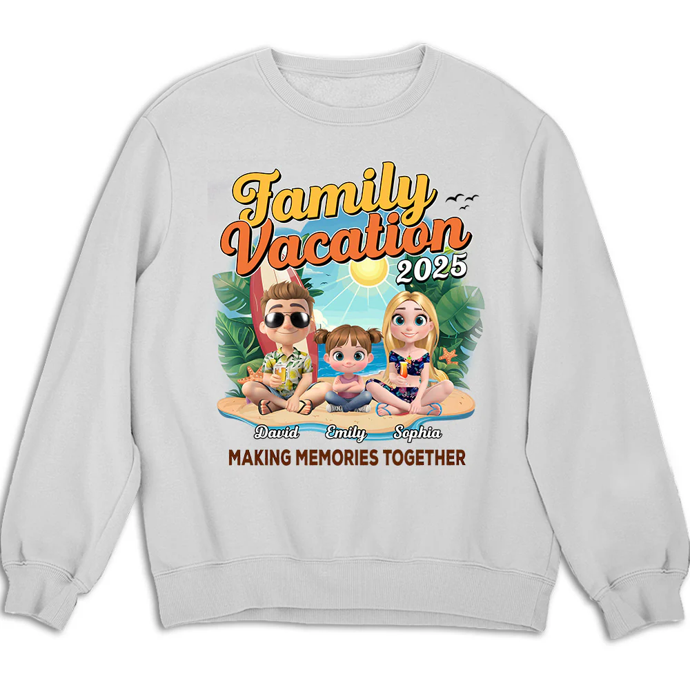 Family Vacation Making Memories Together - Personalized Custom Shirt - Image 7