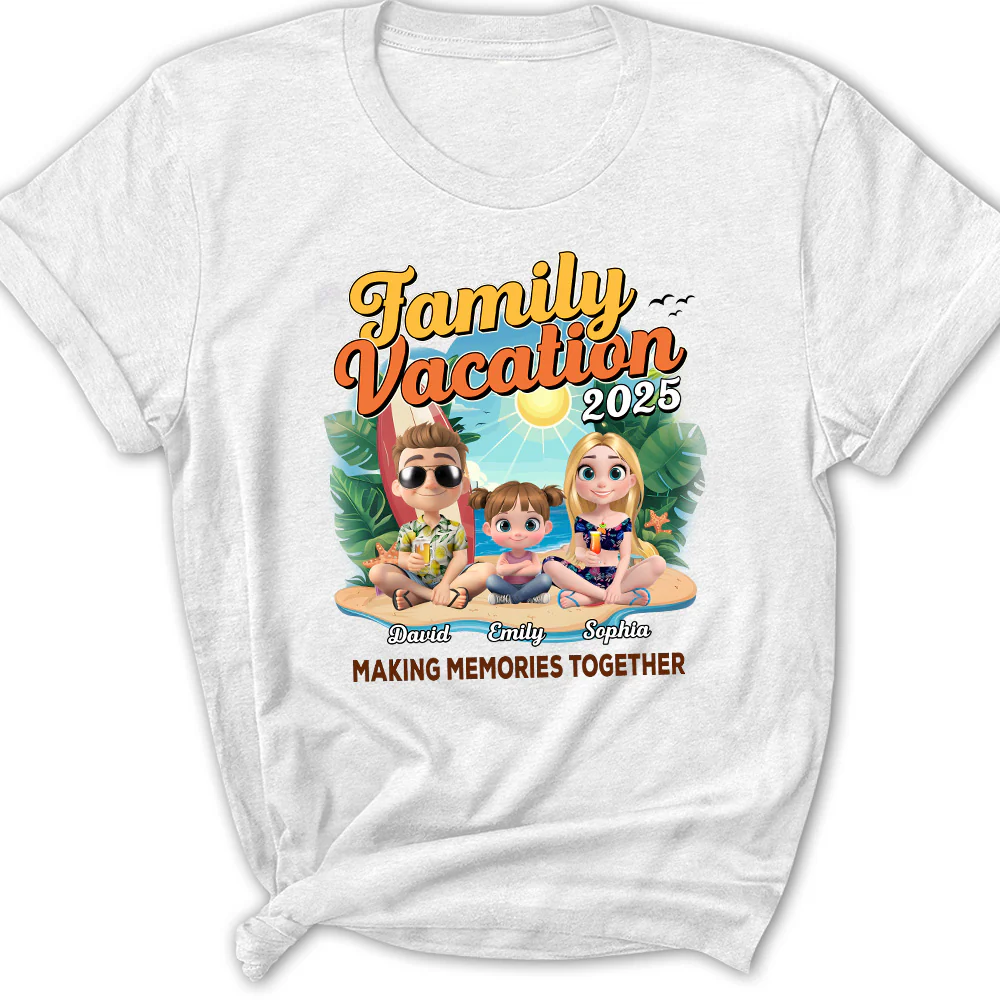 Family Vacation Making Memories Together - Personalized Custom Shirt - Image 8
