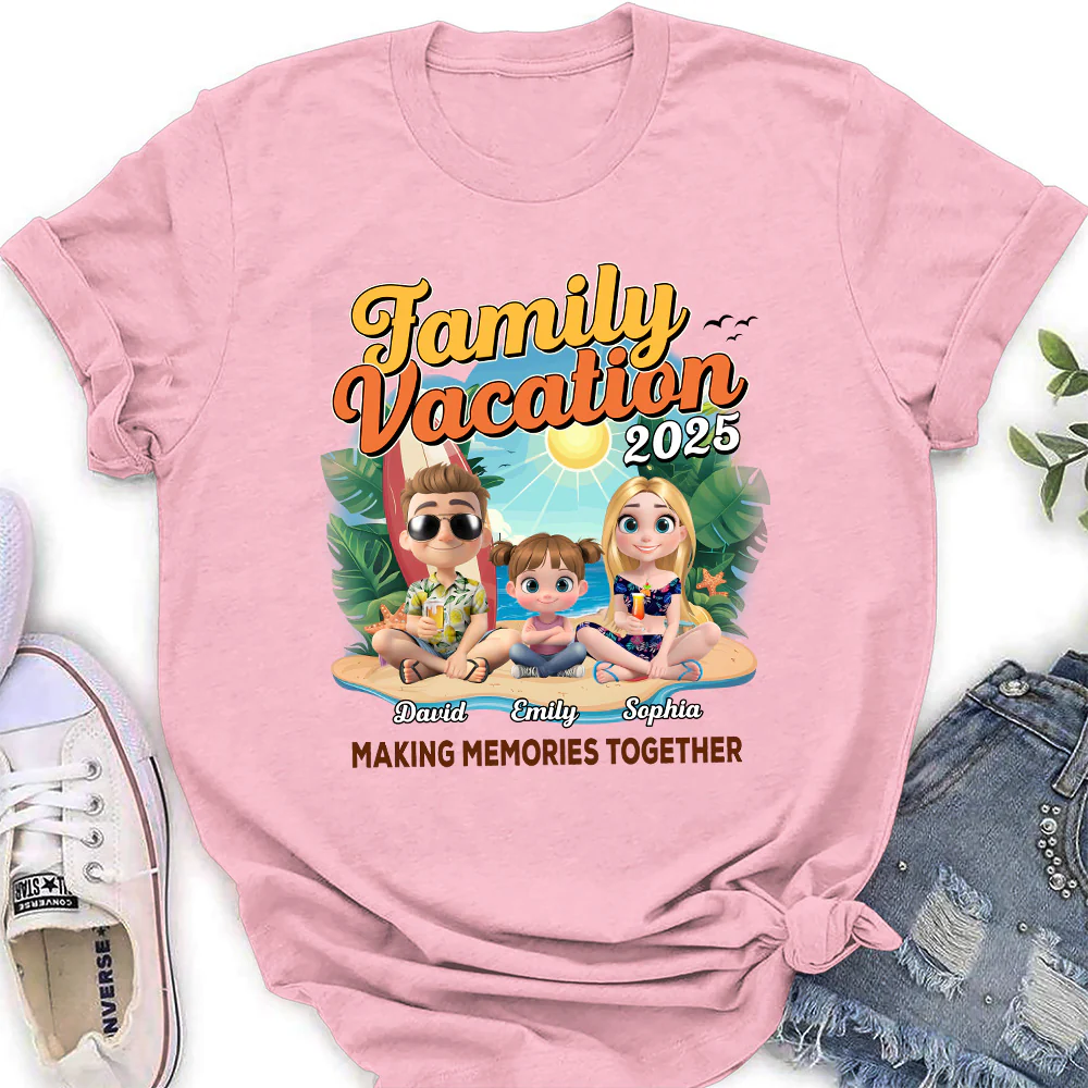 Family Vacation Making Memories Together - Personalized Custom Shirt - Image 9