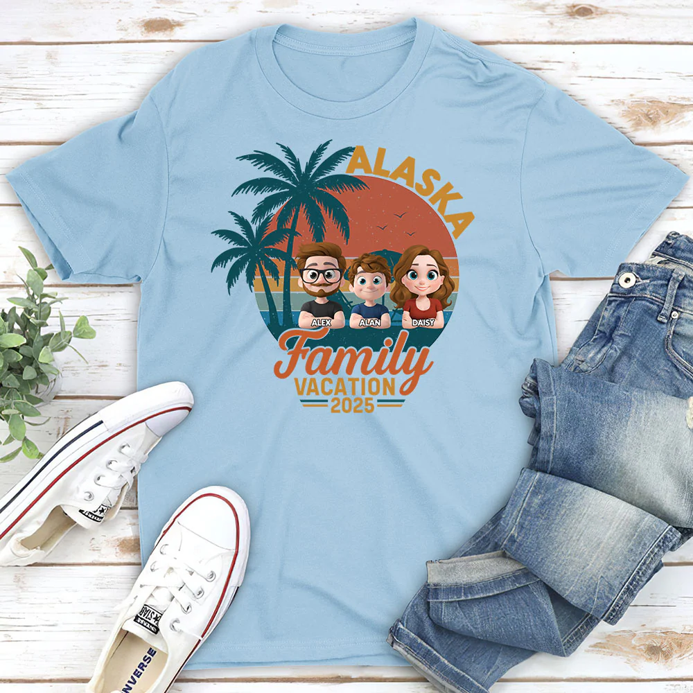 Family Vacation - Personalized Custom Shirt - Image 3