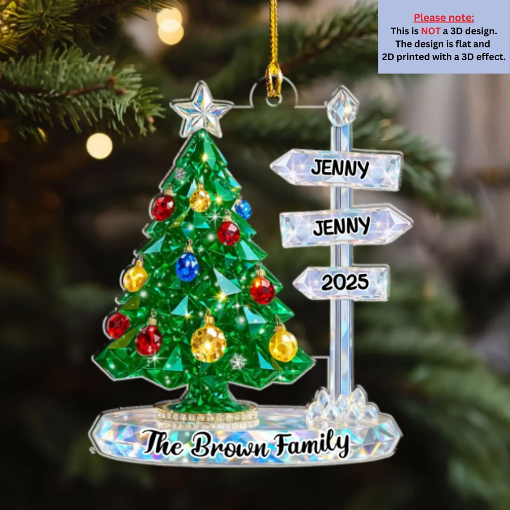 Family Wonder -  Personalized Custom 3D Inflated Effect Acrylic Ornament - Image 7