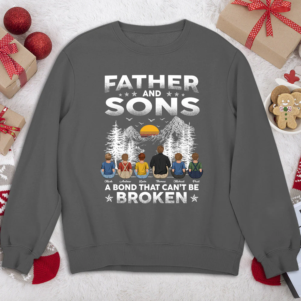 Father And Daughters A Bond That Can Not Be Broken - Personalized Custom Shirt - Image 3