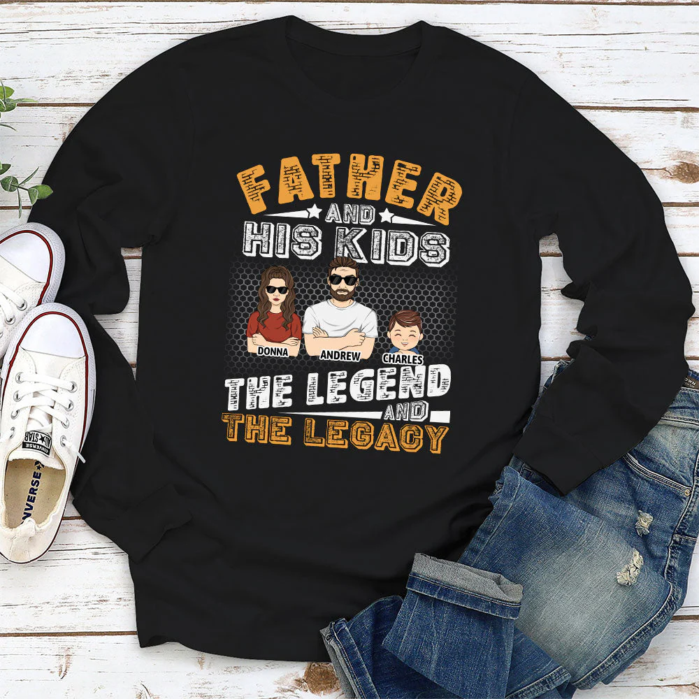Father And Kids - Personalized Custom Shirt - Image 2