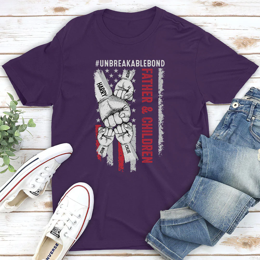 Father Son Unbreakable Bond 1st Version - Personalized Custom Shirt - Image 3