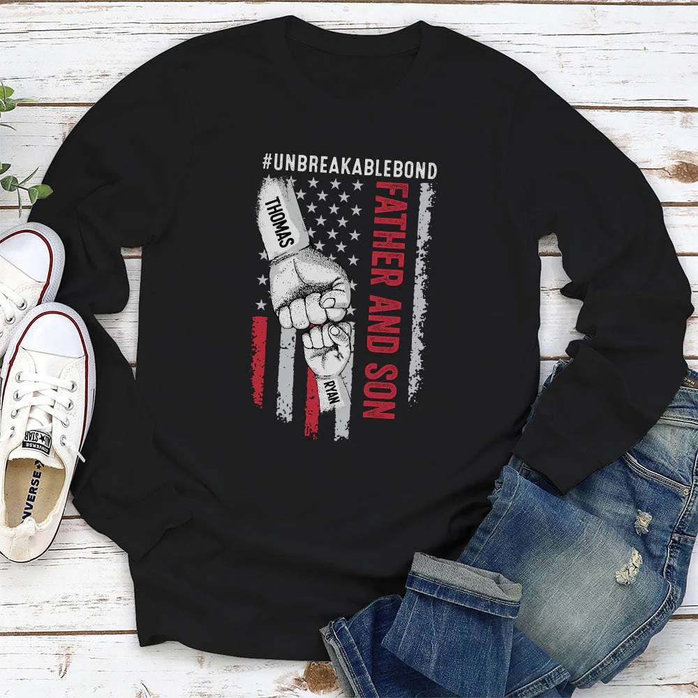 Father Son Unbreakable Bond 1st Version - Personalized Custom Shirt - Image 4