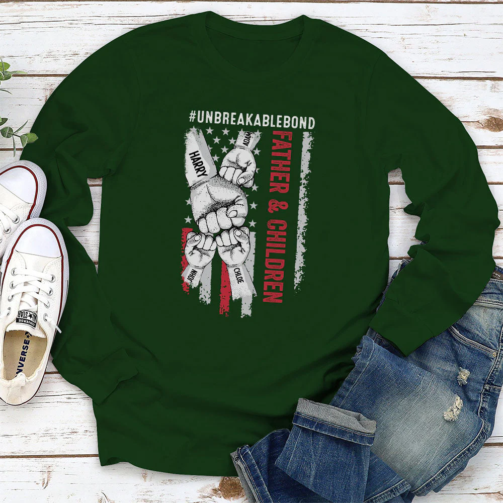 Father Son Unbreakable Bond 1st Version - Personalized Custom Shirt - Image 6