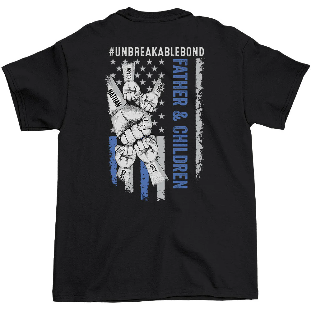 Father Son Unbreakable Bond - Personalized Custom Shirt - Image 2