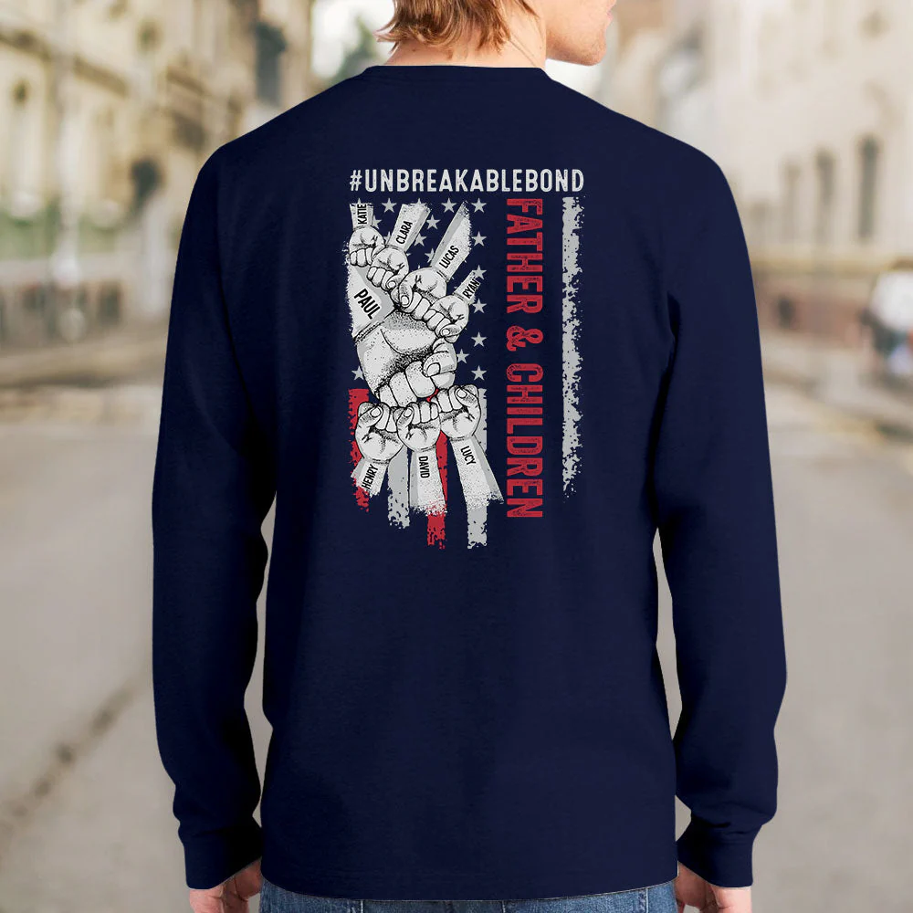 Father Son Unbreakable Bond - Personalized Custom Shirt - Image 4