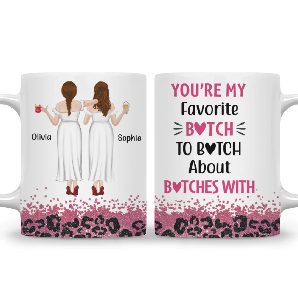Favorite Bestie - Personalized Custom Coffee Mug - Image 2