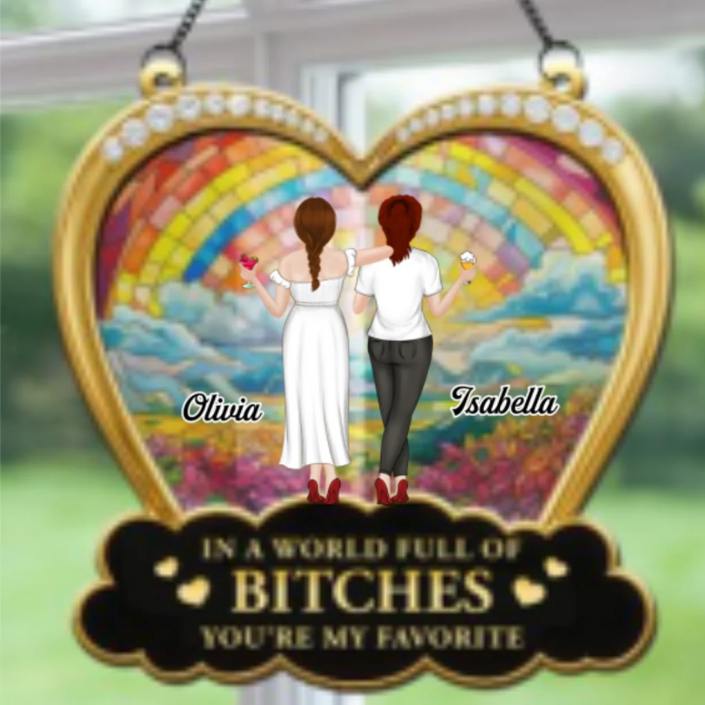 Favorite Besties - Personalized Custom Suncatcher - Image 7