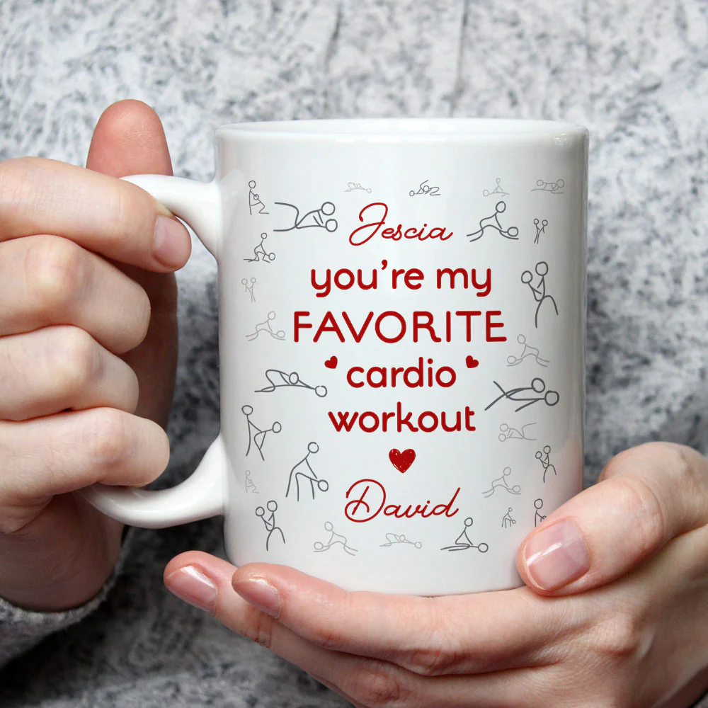 Favorite Cardio Workout - Personalized Custom Coffee Mug - Image 2