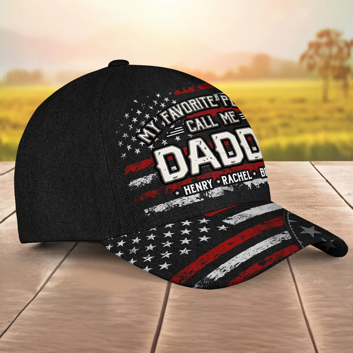 Favorite People - Personalized Custom Classic Cap - Image 2