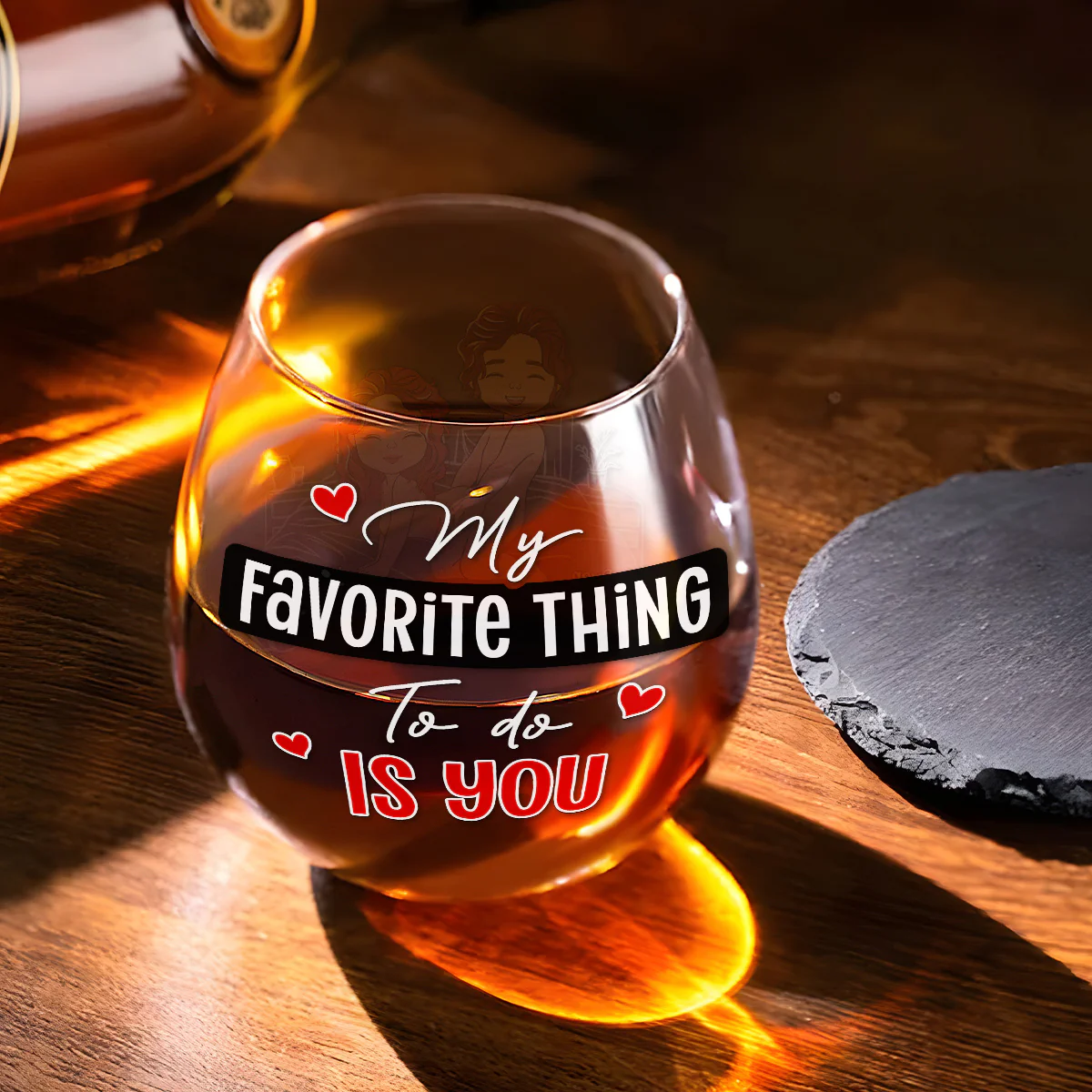 Favorite Thing - Personalized Custom Wine Glass - Image 3