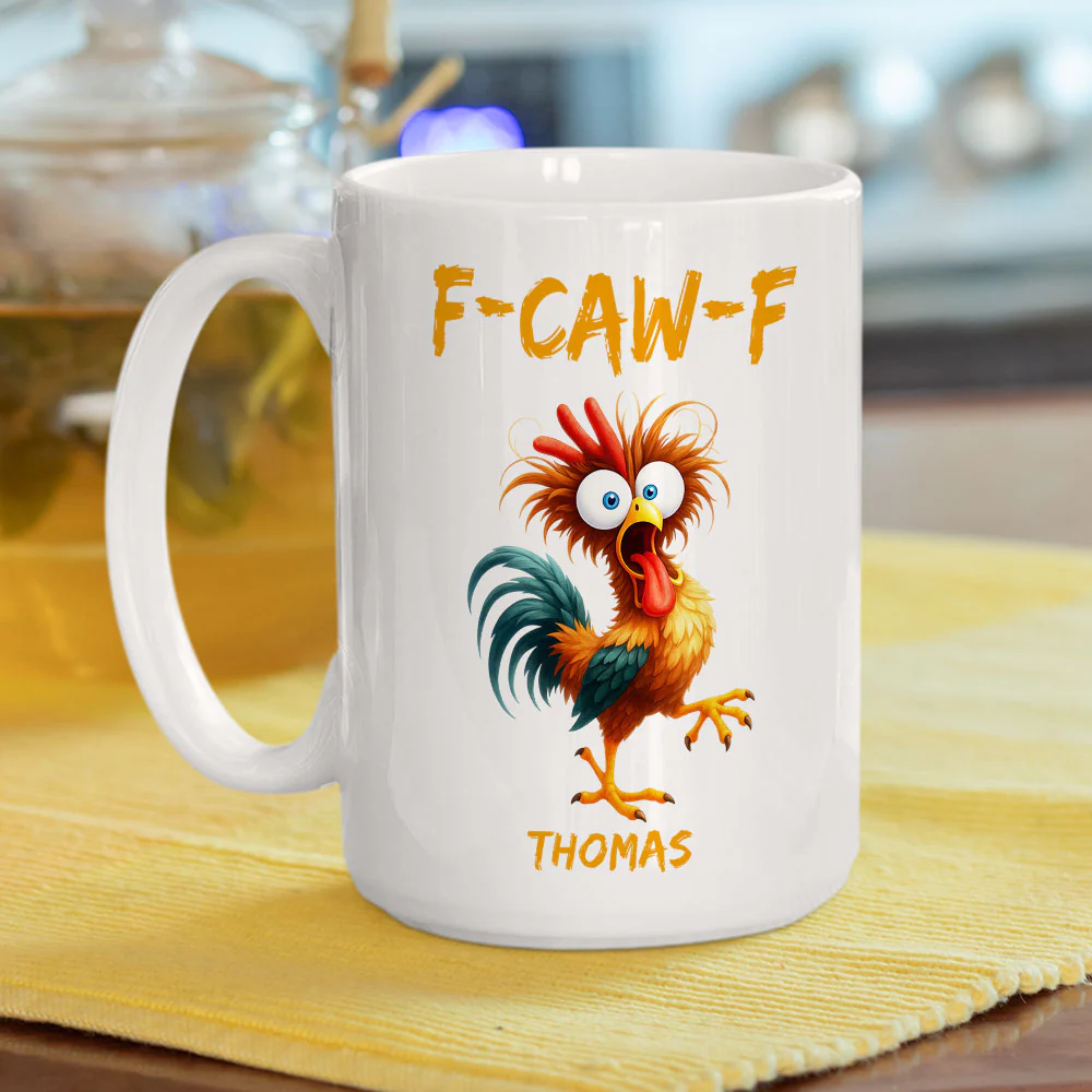 FCAWF Chicken Humor - Personalized Custom Coffee Mug - Image 5