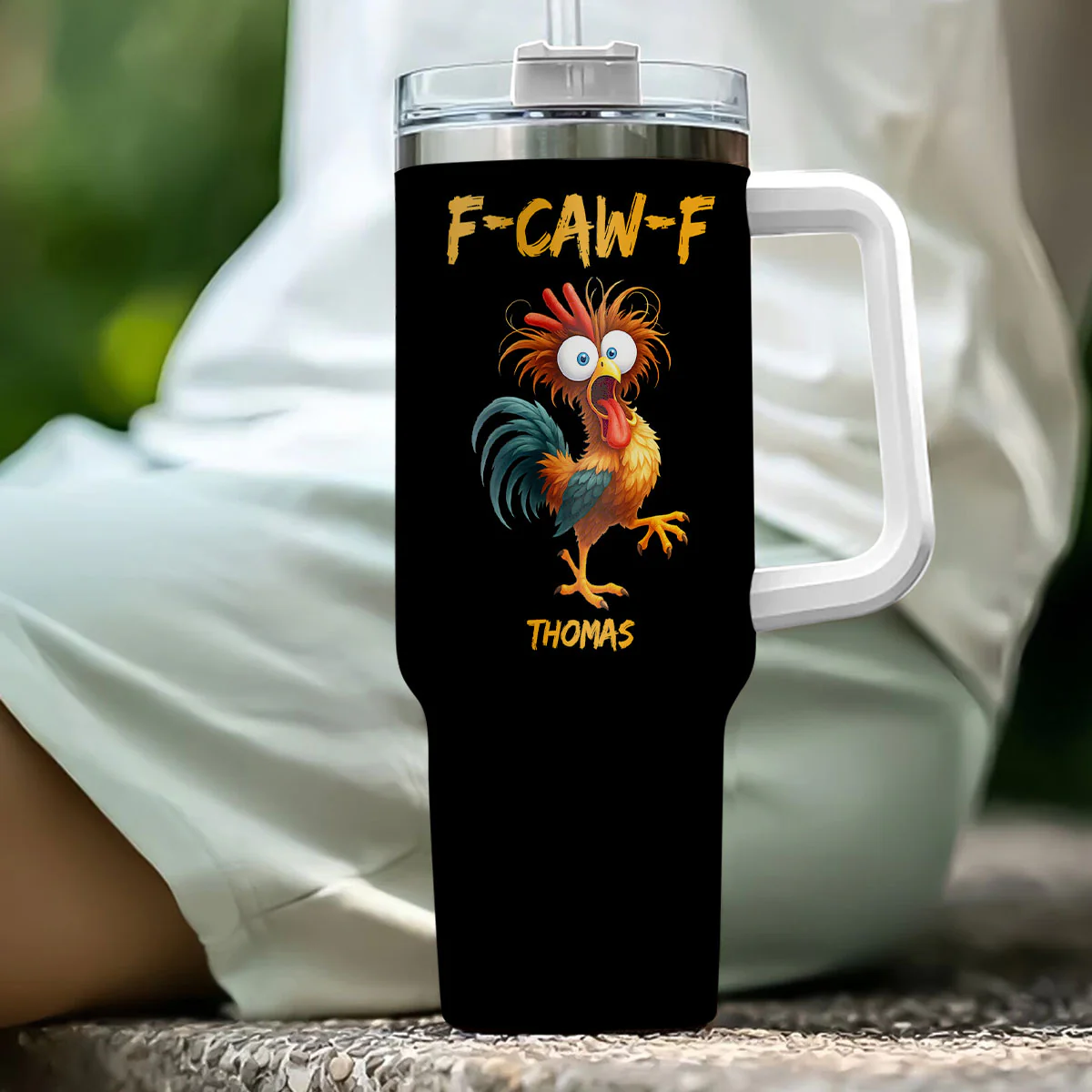 FCAWF Chicken Humor - Personalized Custom Tumbler - Image 8