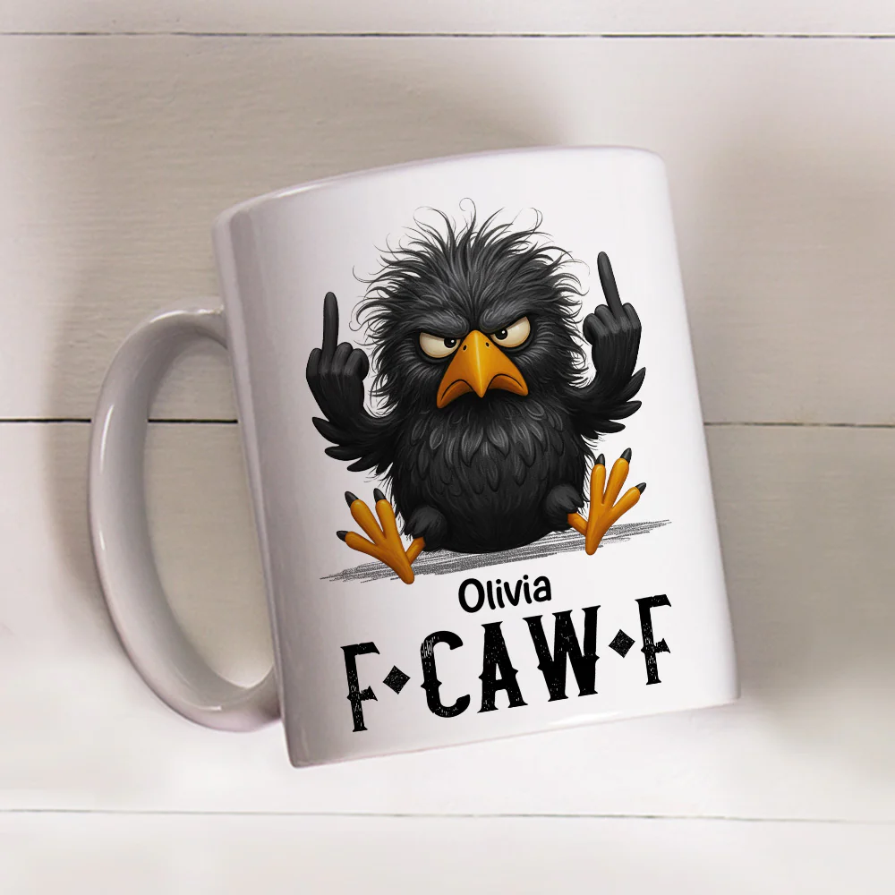 FCAWF Crow - Personalized Custom Coffee Mug - Image 3