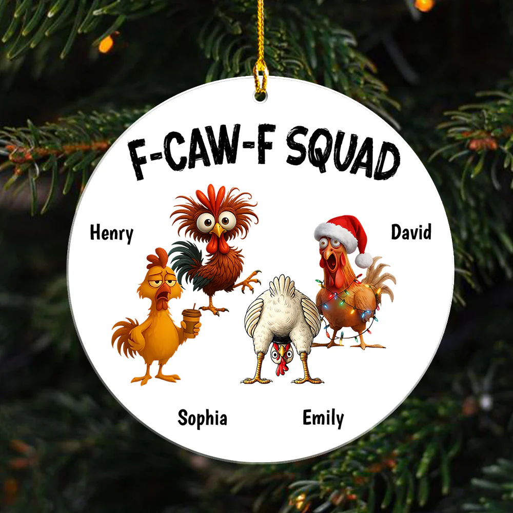 FCAWF Squad Christmas - Personalized Custom Acrylic Ornament - Image 5