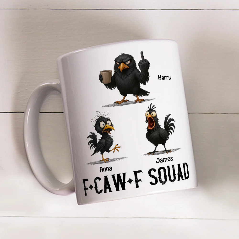 FCAWF Squad Crow - Personalized Custom Coffee Mug - Image 2