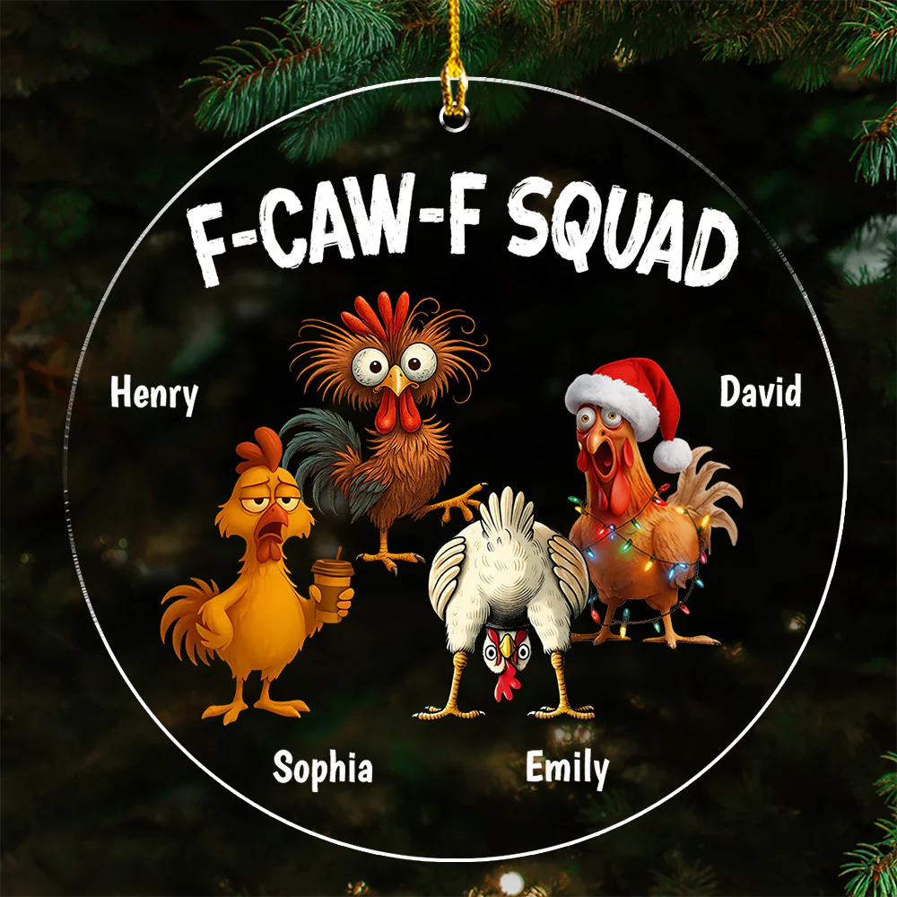 FCAWF Squad - Personalized Custom Acrylic Ornament - Image 2