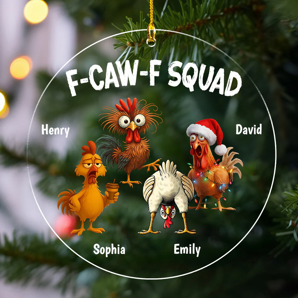 FCAWF Squad - Personalized Custom Acrylic Ornament - Image 4