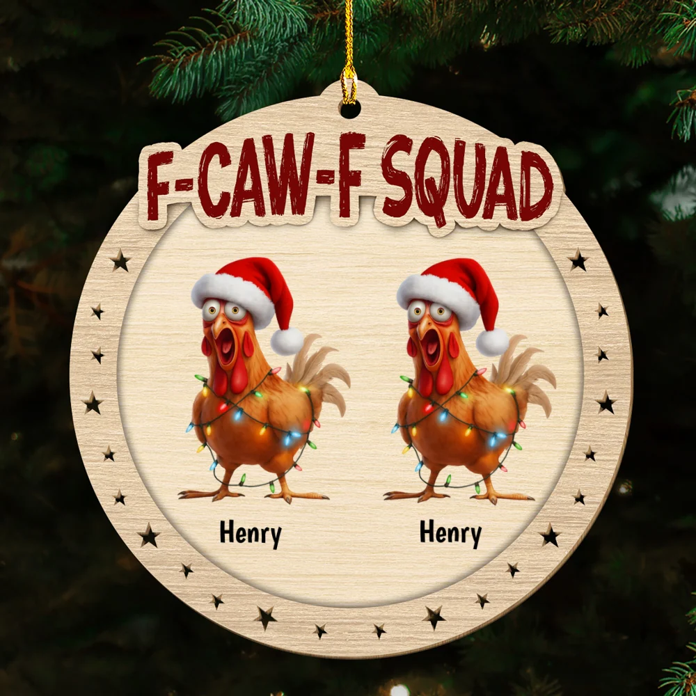 FCAWF Squad - Personalized Custom Wood Ornament - Image 6