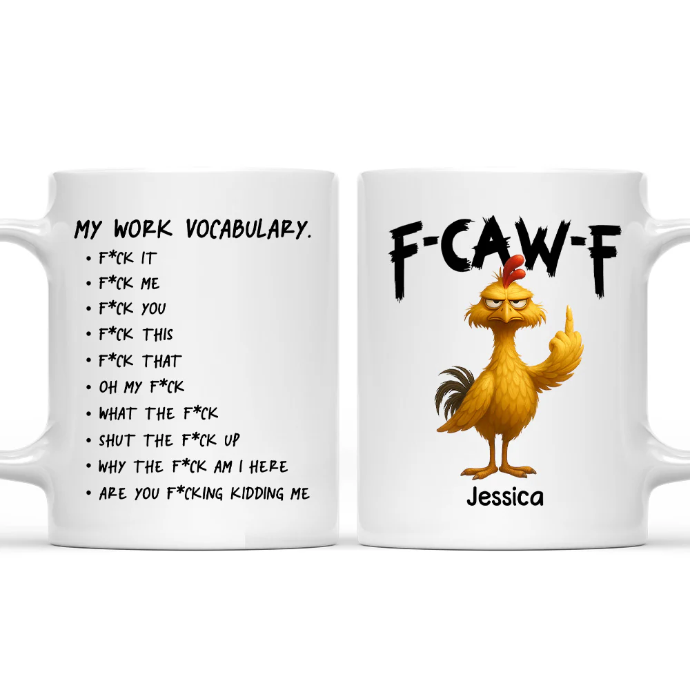FCAWF Work Vocabulary - Personalized Custom Coffee Mug