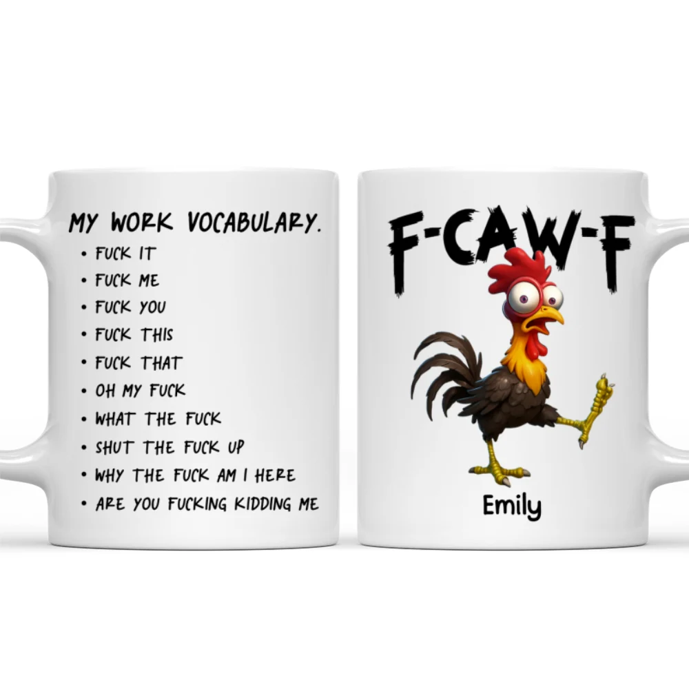 FCAWF Work Vocabulary - Personalized Custom Coffee Mug - Image 7