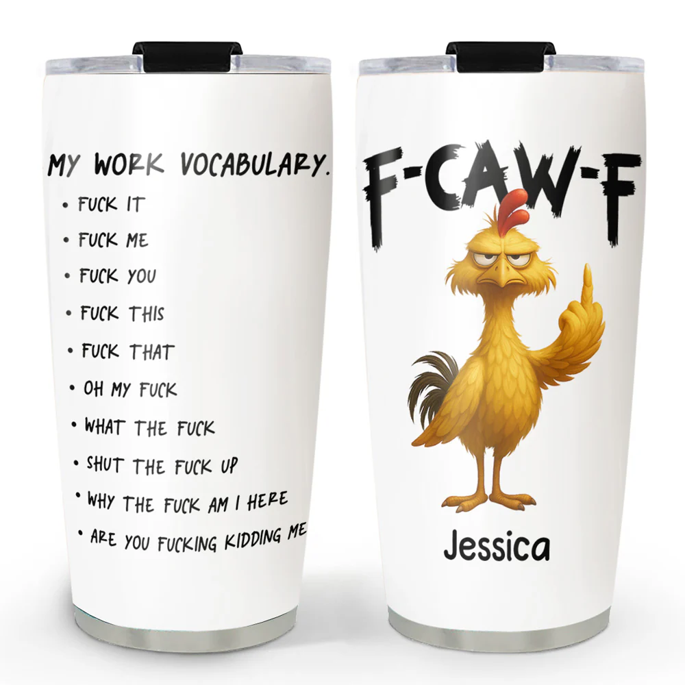 FCAWF Work Vocabulary - Personalized Custom Tumbler