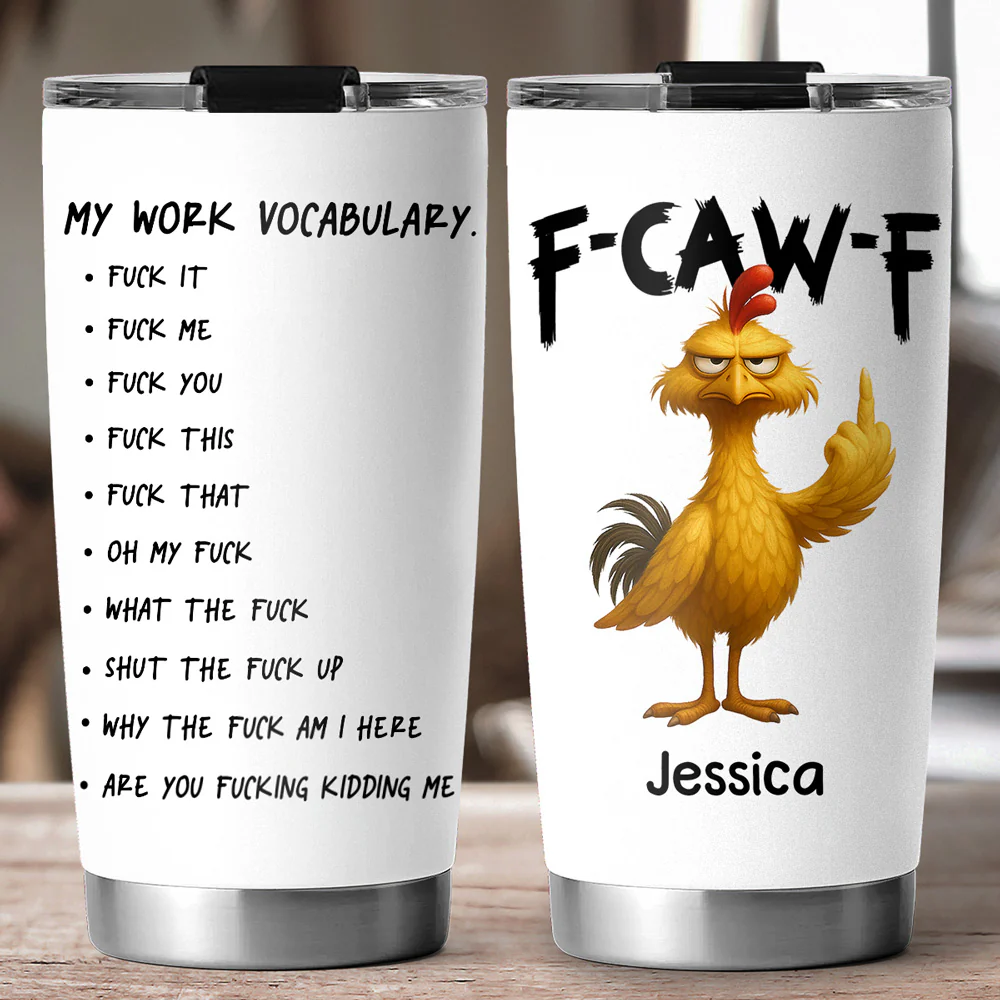 FCAWF Work Vocabulary - Personalized Custom Tumbler - Image 2