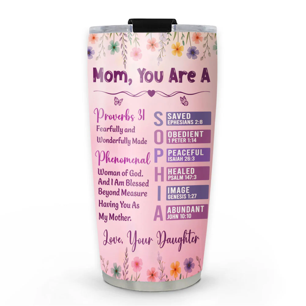Fearfully And Wonderfully Made - Personalized Custom Tumbler