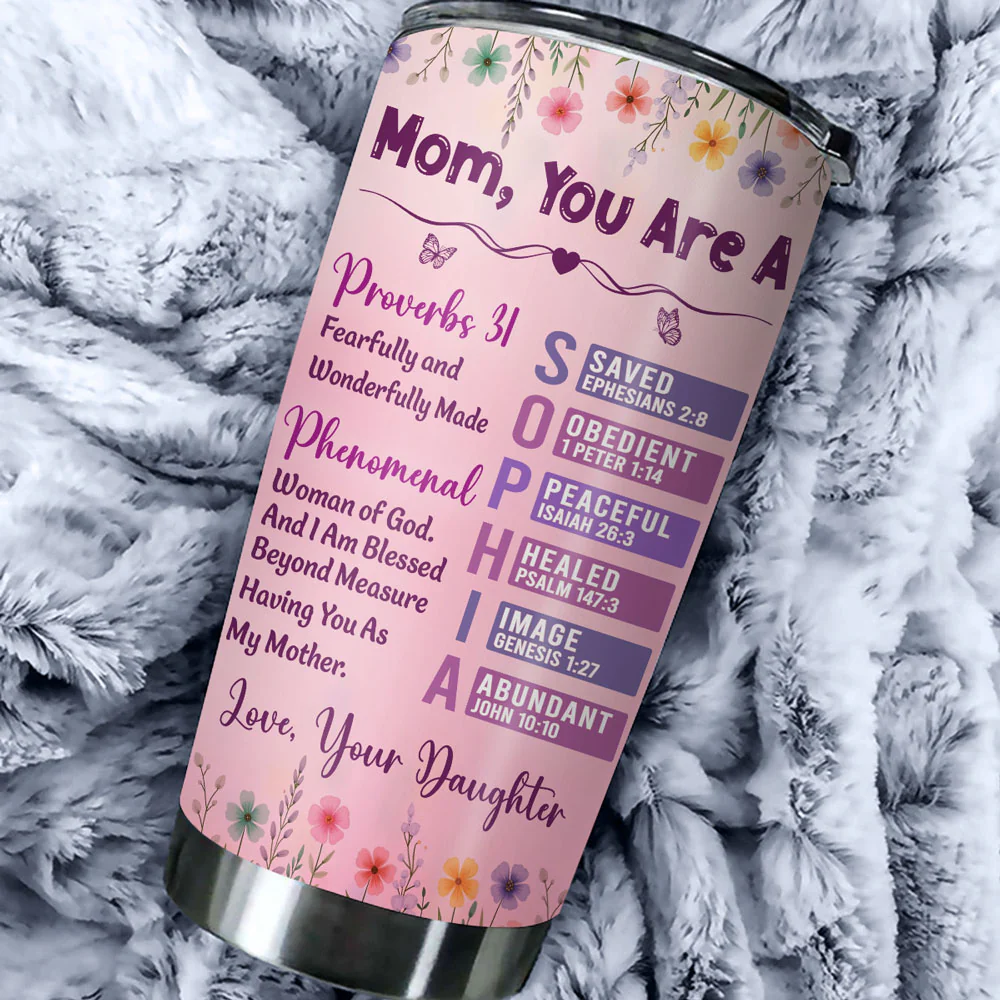 Fearfully And Wonderfully Made - Personalized Custom Tumbler - Image 3