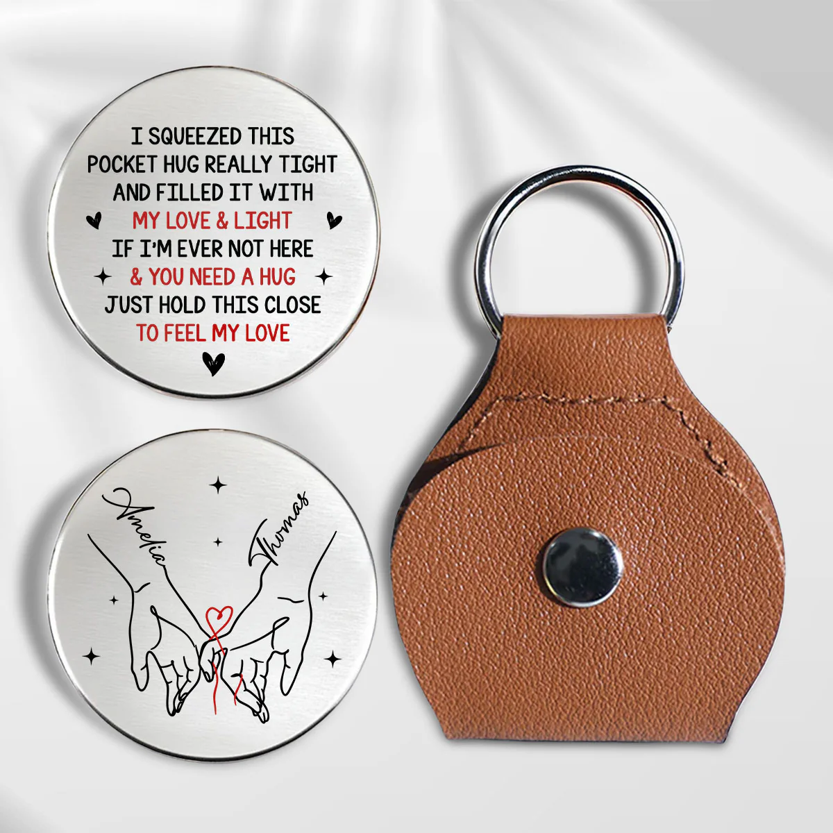 Feel My Love - Personalized Custom Pocket Hug