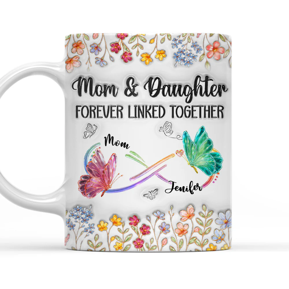 Festive Motherhood - Personalized Custom 3D Inflated Effect Mug