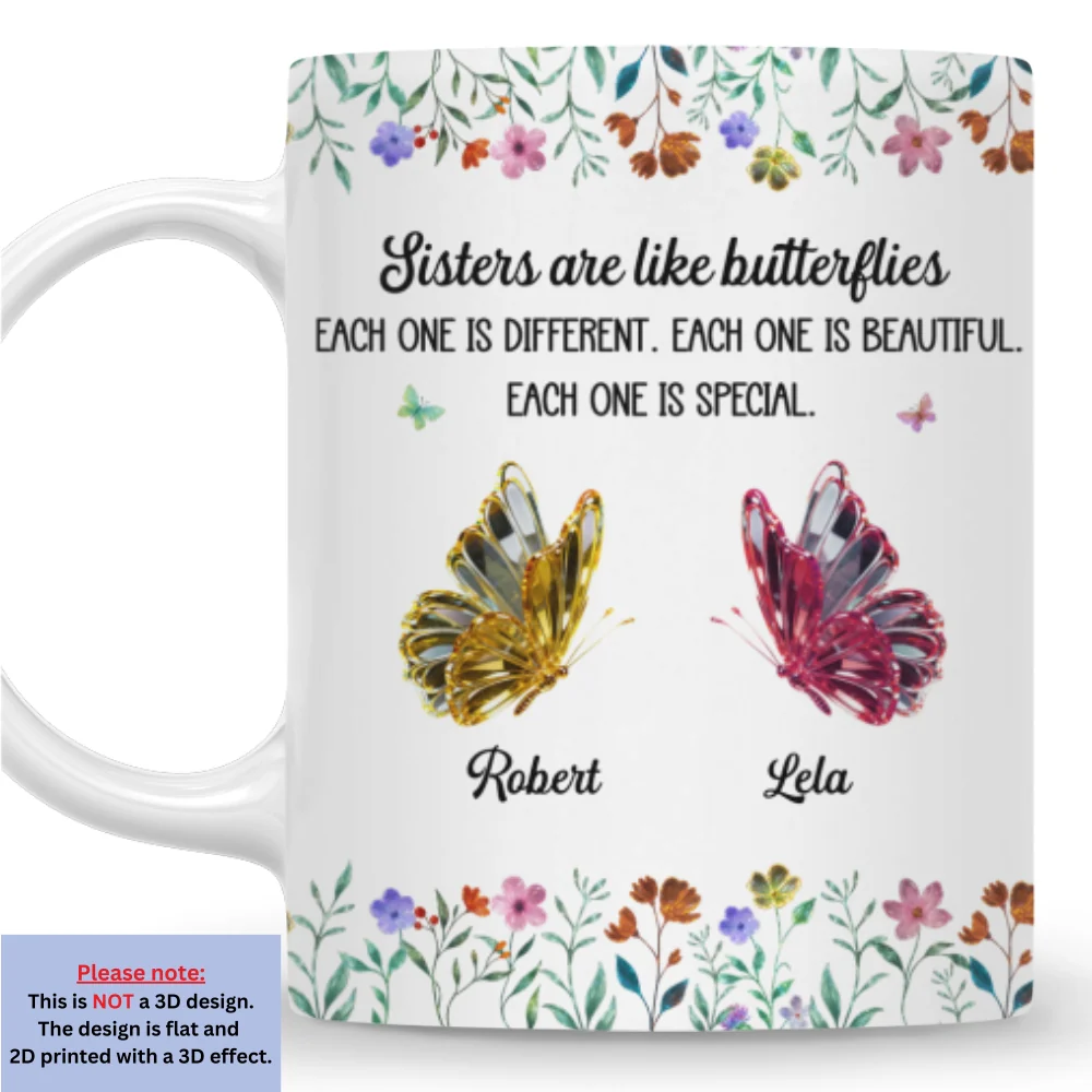 Festive Sister Love - Personalized Custom Coffee Mug - Image 8