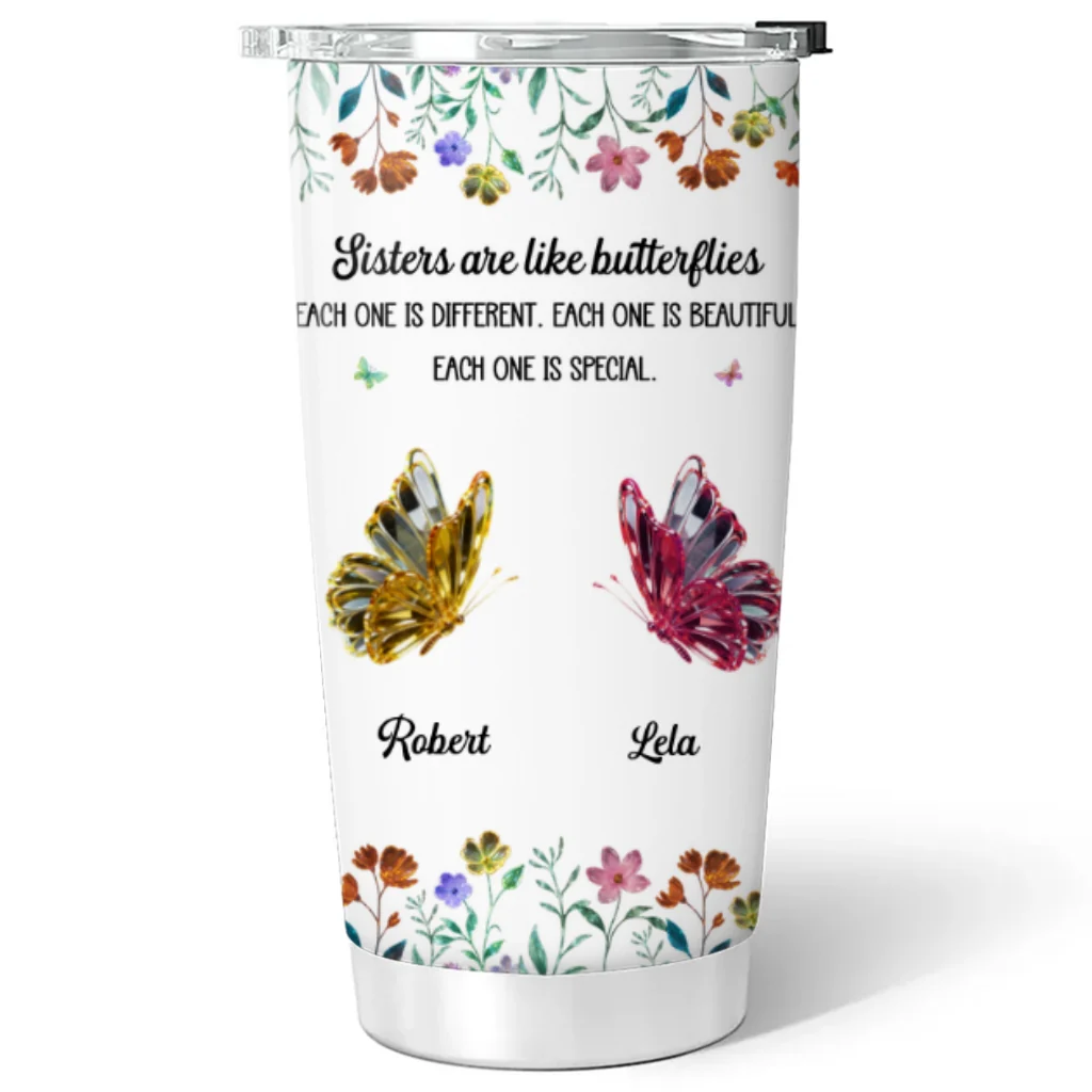 Festive Sister Love - Personalized Custom Tumbler - Image 6
