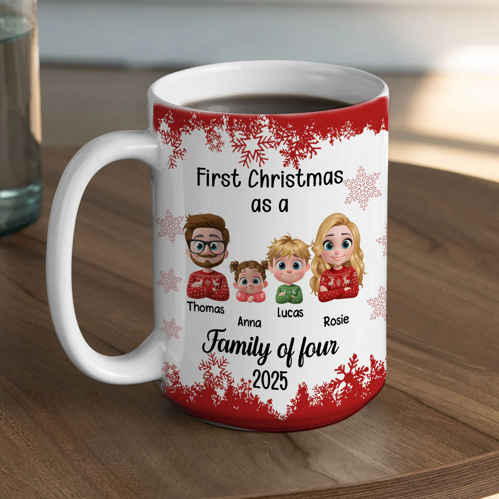 First Christmas Gift - Personalized Custom Coffee Mug - Image 5