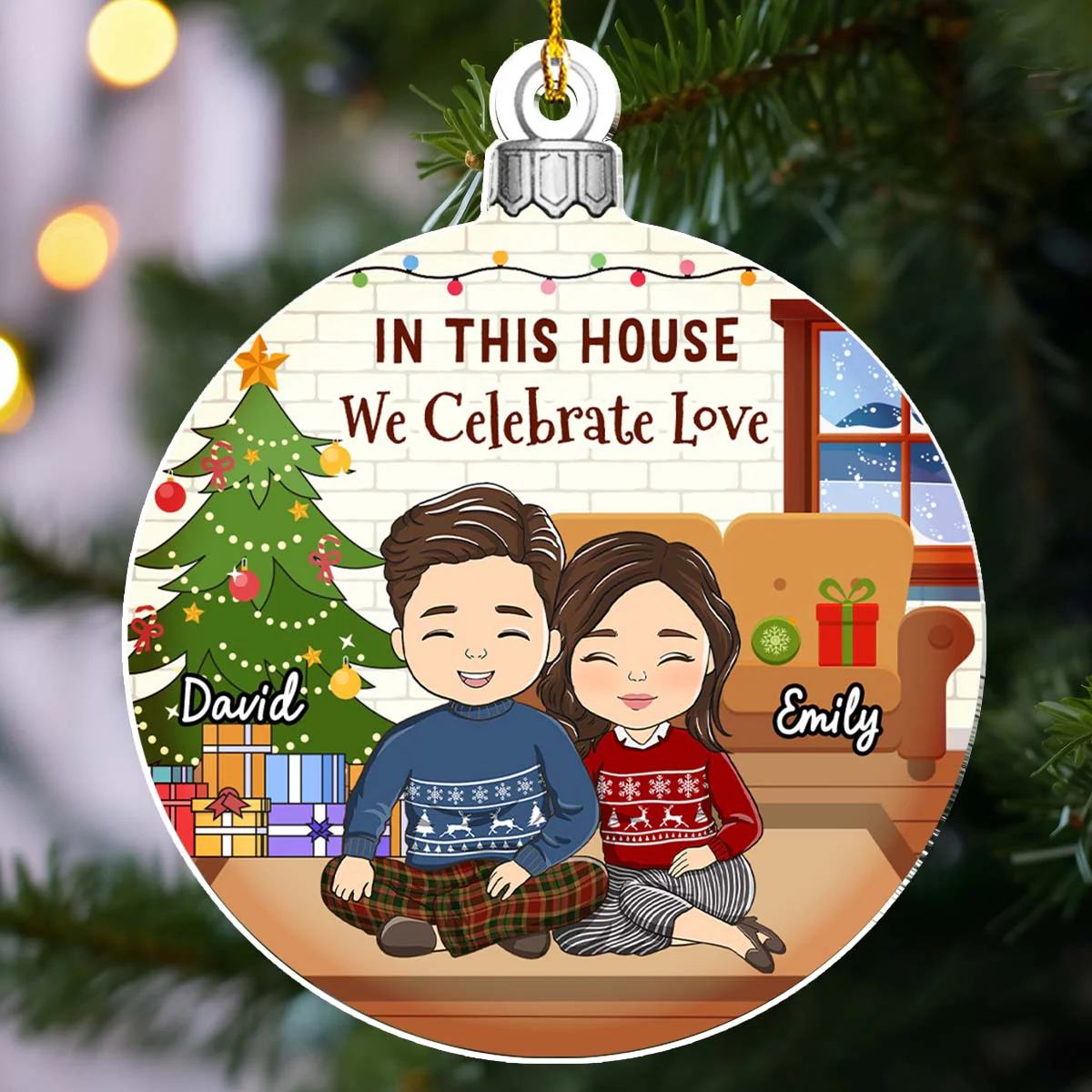 First Christmas In Our New Home 2024 - Personalized Custom Acrylic Ornament - Image 5