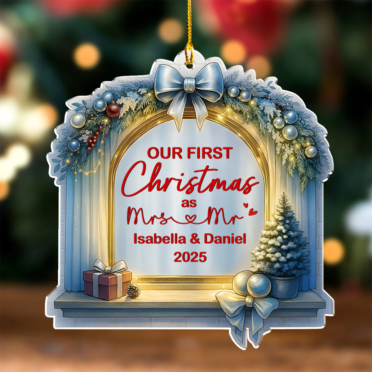 First Christmas - Personalized Custom Acrylic Ornament - Image 4