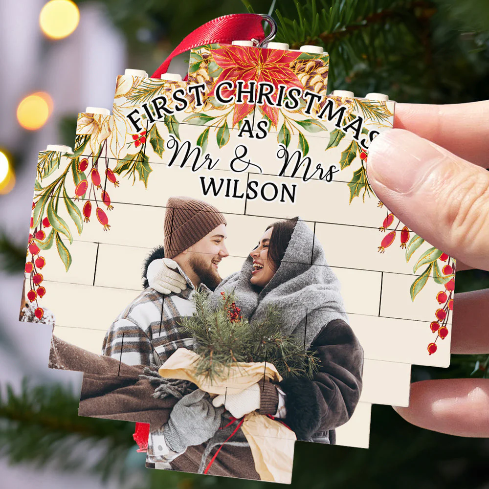 First Christmas - Personalized Custom Puzzle Ornament - Image 4