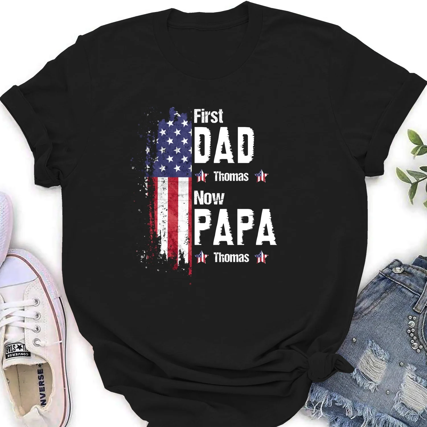 First Dad Now Best Grandpa - Personalized Custom Shirt - Image 13