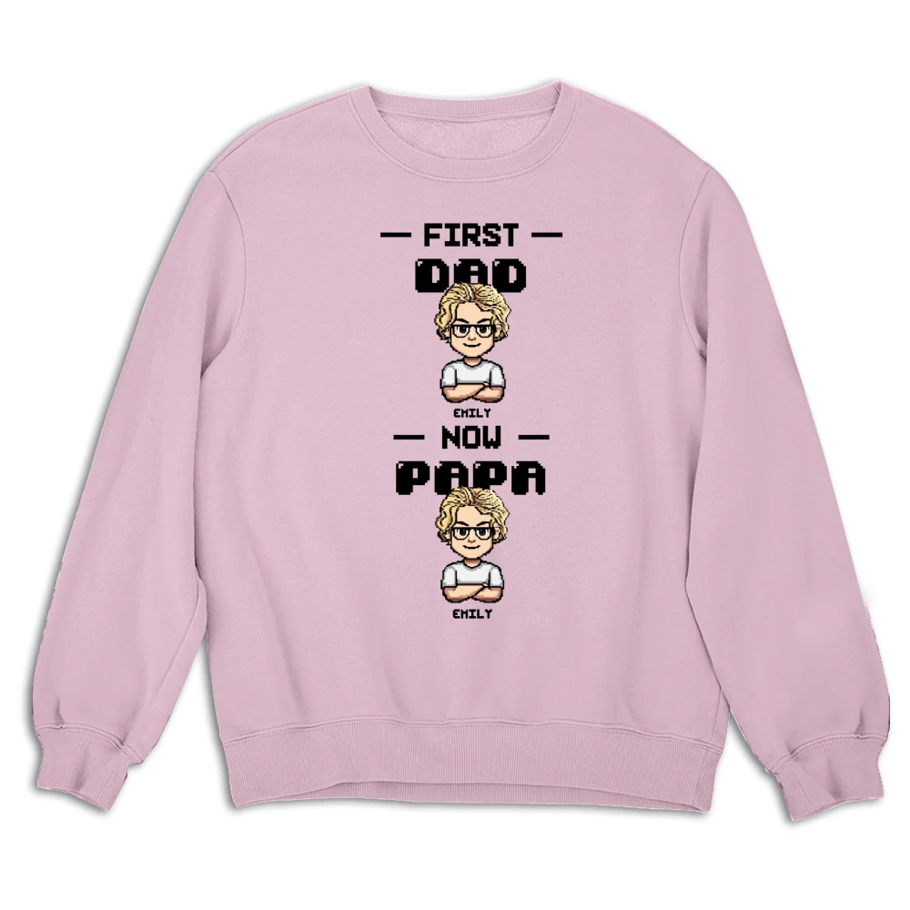 First Dad Now Papa Cartoon - Personalized Custom Shirt - Image 15