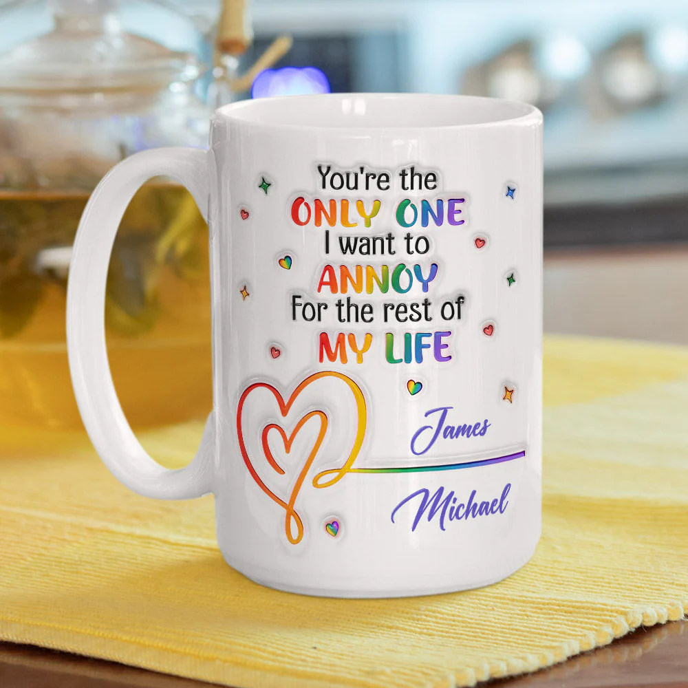 First Kiss Last Breath - Personalized Custom 3D Inflated Effect Mug - Image 3