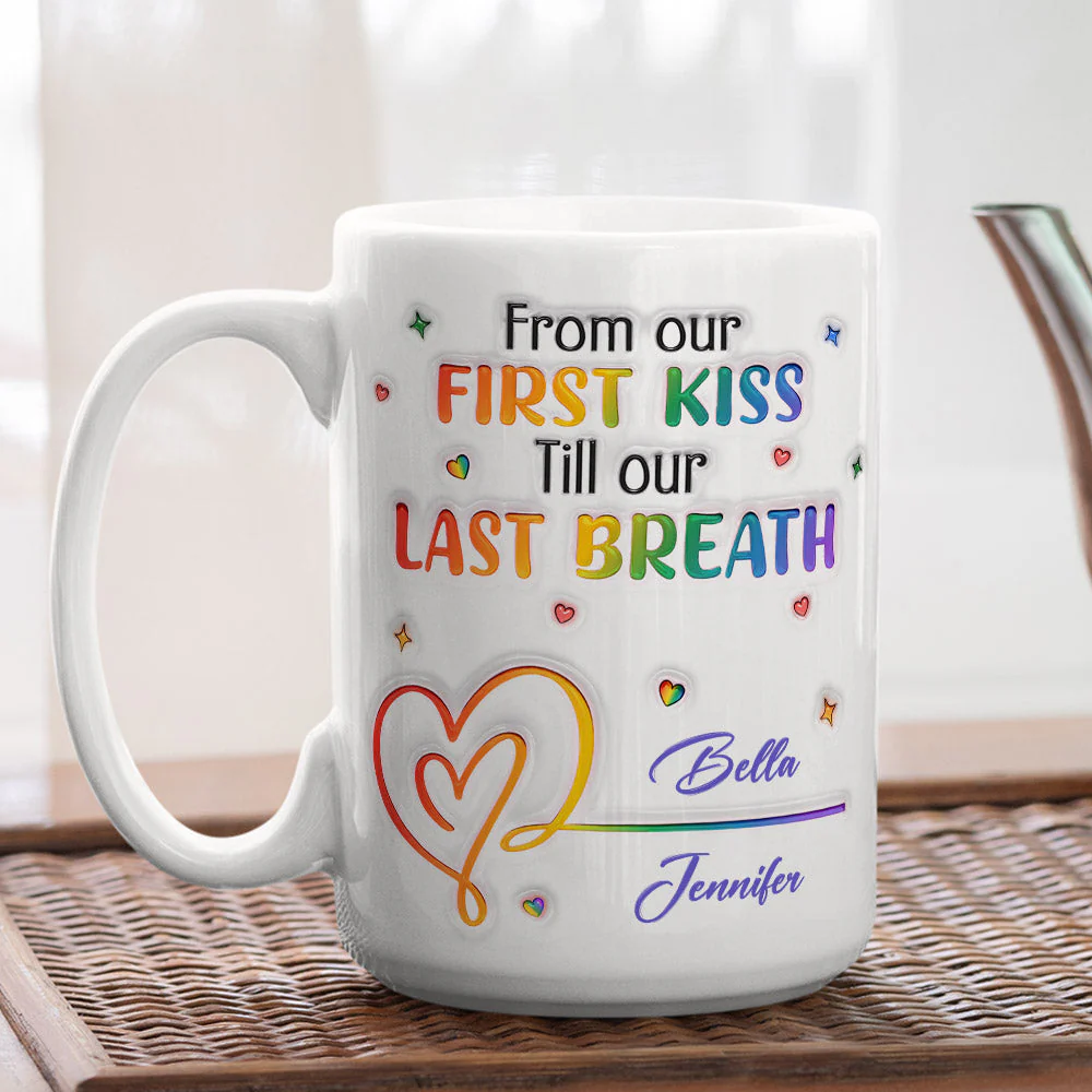 First Kiss Last Breath - Personalized Custom 3D Inflated Effect Mug - Image 4