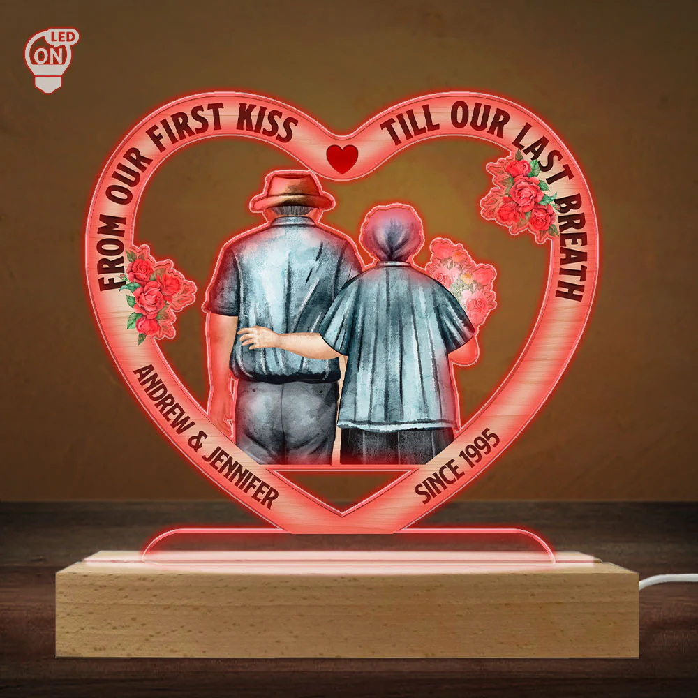 First Kiss - Personalized Custom LED Light - Image 3