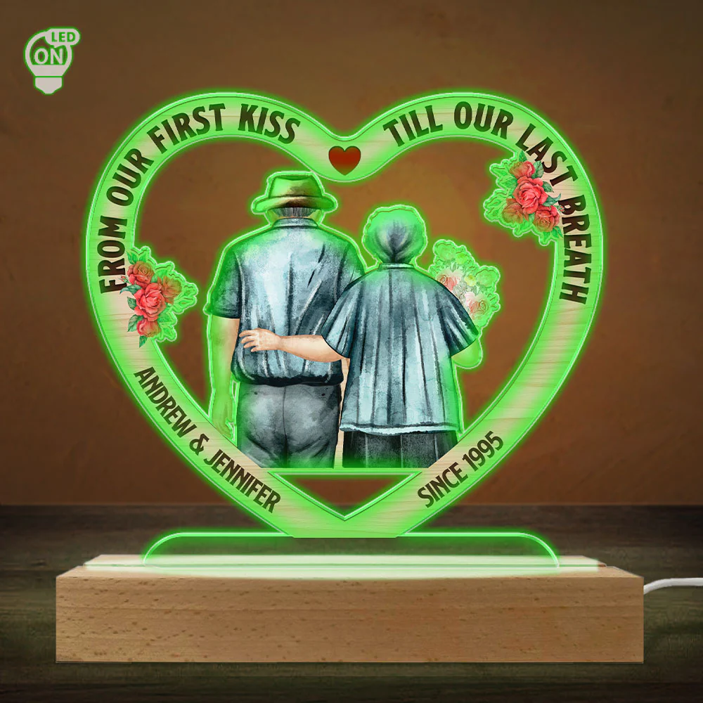 First Kiss - Personalized Custom LED Light - Image 4