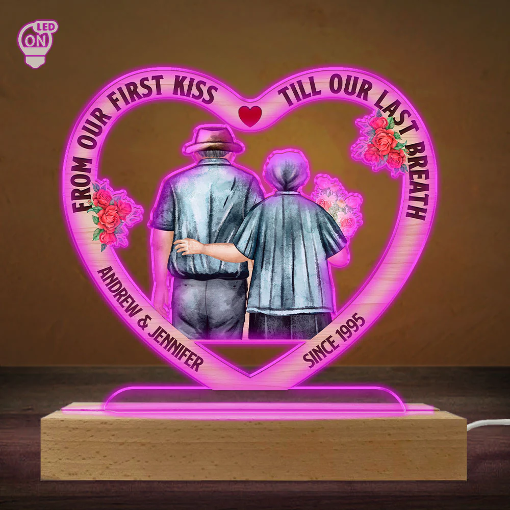 First Kiss - Personalized Custom LED Light - Image 5