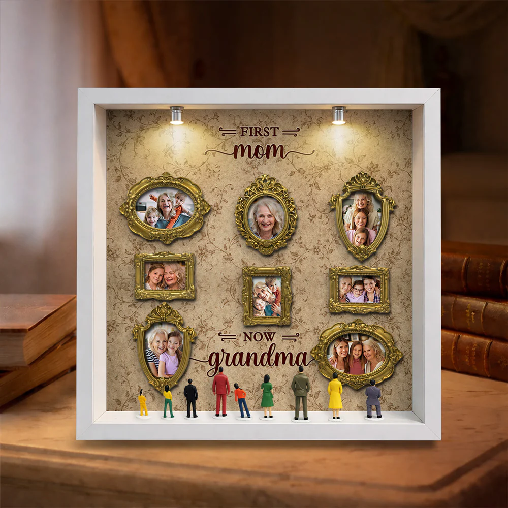 First Mom Now Grandma - Personalized Custom Museum Frame - Image 5