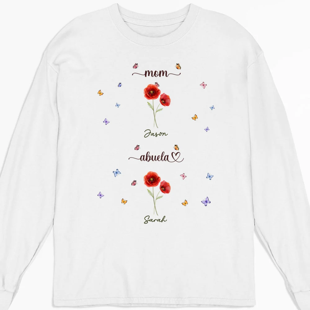 First Mom Now Grandma - Personalized Custom Shirt - Image 10