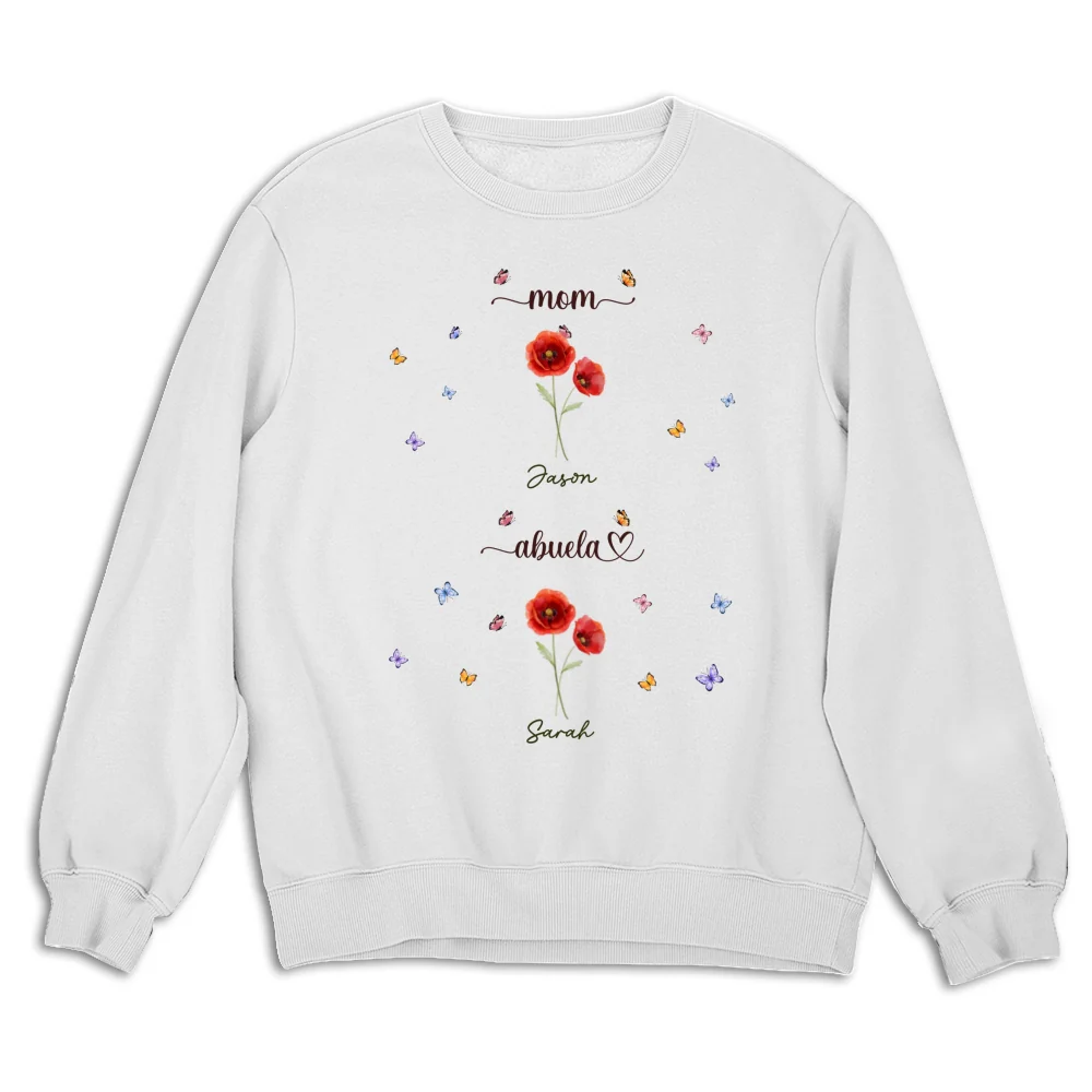 First Mom Now Grandma - Personalized Custom Shirt - Image 13