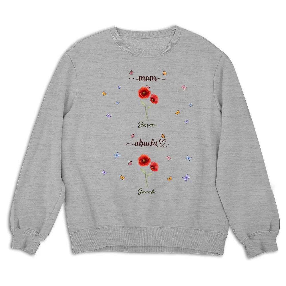 First Mom Now Grandma - Personalized Custom Shirt - Image 14
